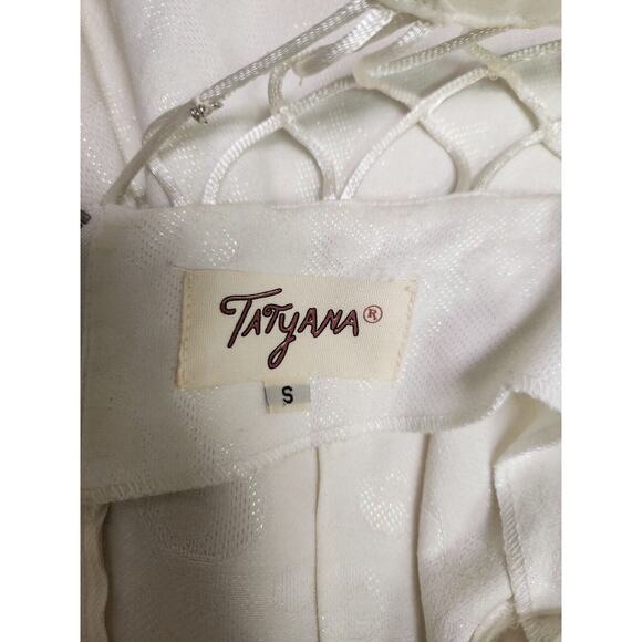 Tatyana Alika Pin-up Rockabilly Wedding White Circle Dress Size S - Picture 12 of 14